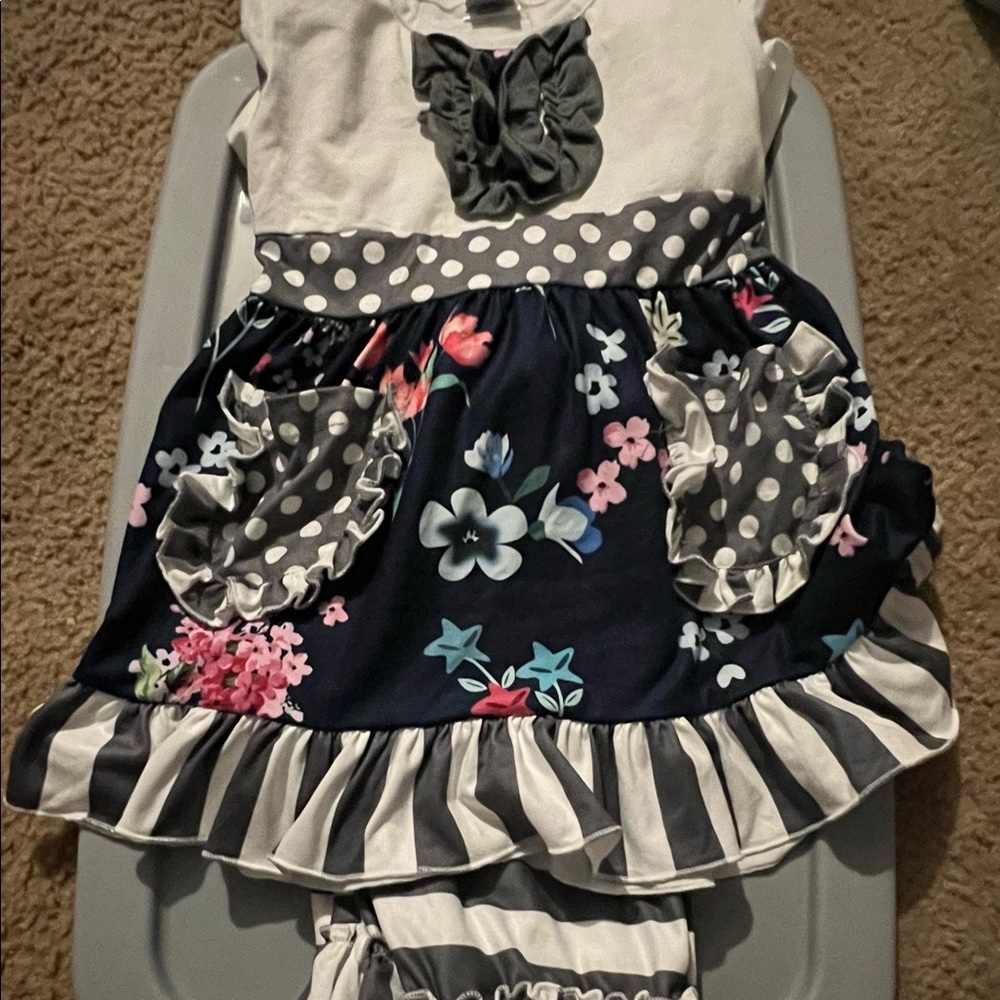 Girls Boutique Long Sleeve Pant Outfit.